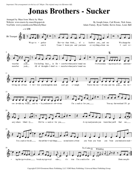 Sucker (arr. Mace)