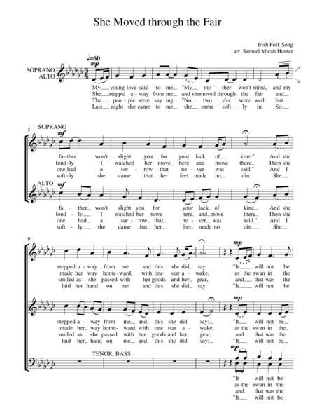 She Moved Through the Fair (arr. Samuel Micah Hunter)