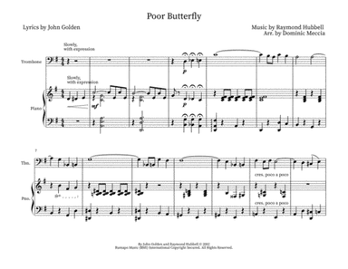 Poor Butterfly (arr. Dominic Meccia)