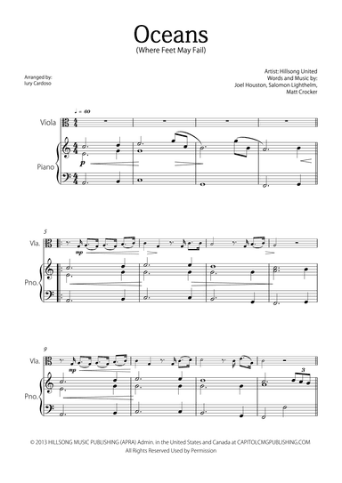 Oceans (where Feet May Fail) (arr. Iury Cardoso)