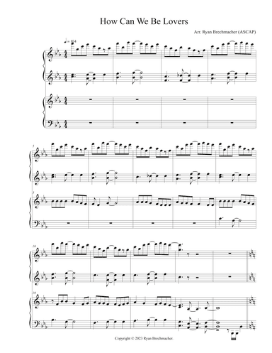 How Can We Be Lovers (arr. Ryan Brechmacher)