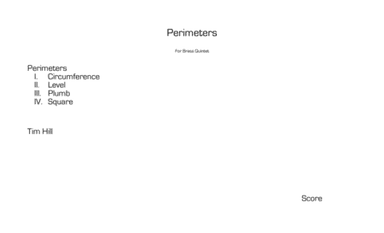 Perimeters