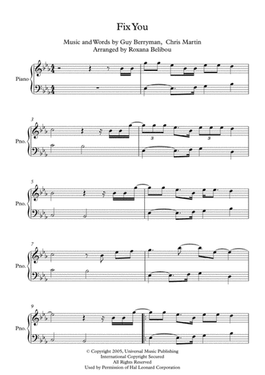 Fix You (arr. Roxana Belibou)