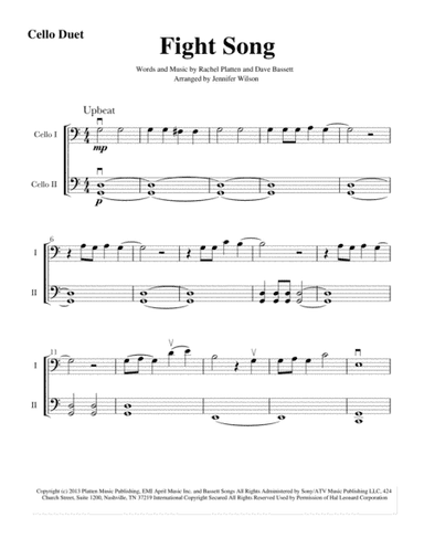 Fight Song (arr. Jennifer Wilson)
