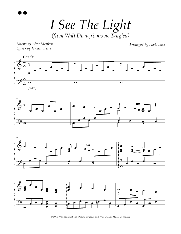 I See The Light (arr. Lorie Line)