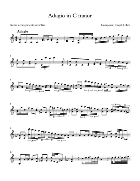 Adagio in C Major (arr. John Trie)