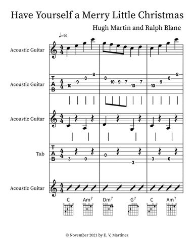 Have Yourself A Merry Little Christmas (arr. E. V. Martinez)