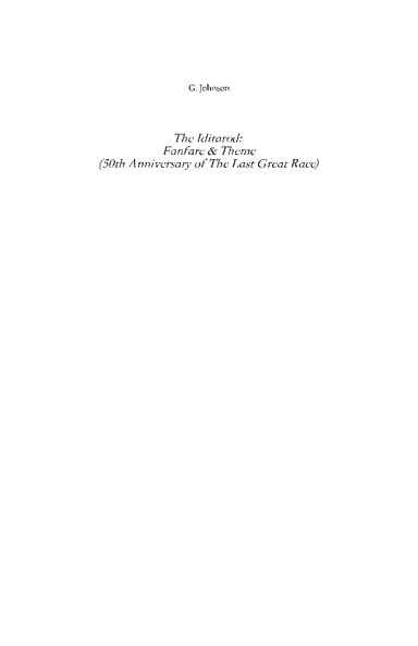 The Iditarod Fanfare