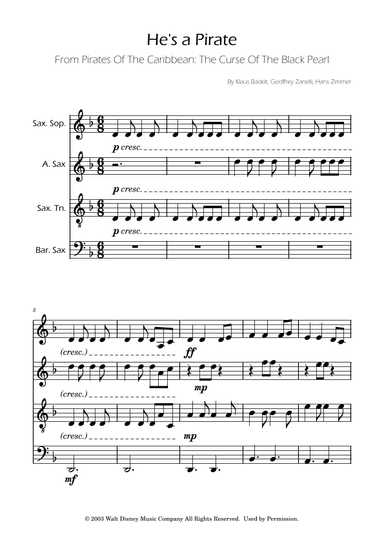 He's A Pirate (arr. Ygor Nunes)