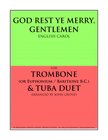 God Rest Ye Merry, Gentlemen - Trombone & Tuba Duet (arr. John Groves)