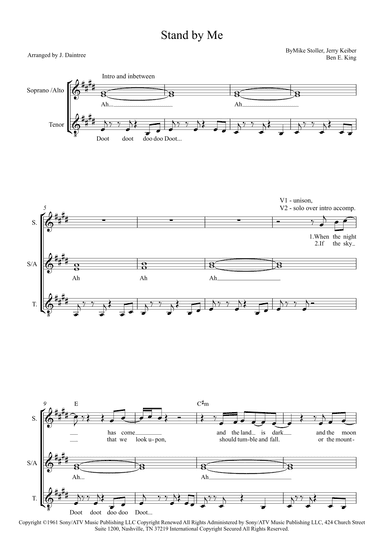 Stand By Me (arr. J. Daintree)