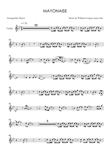 Mayonaise (arr. Slayer)