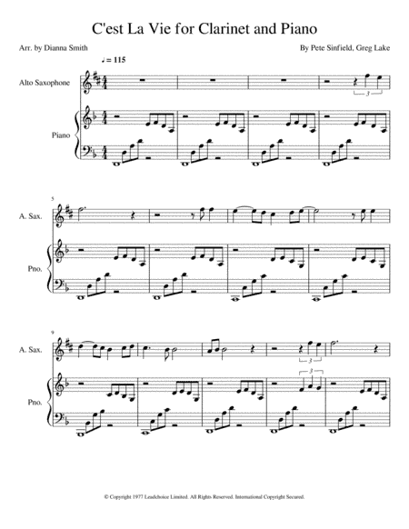 C'est La Vie (arr. Dianna Smith)
