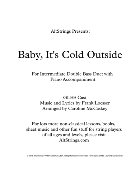 Baby, It's Cold Outside (arr. Caroline McCaskey)