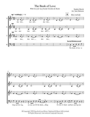 The Book Of Love (arr. Sam Dabrusin)
