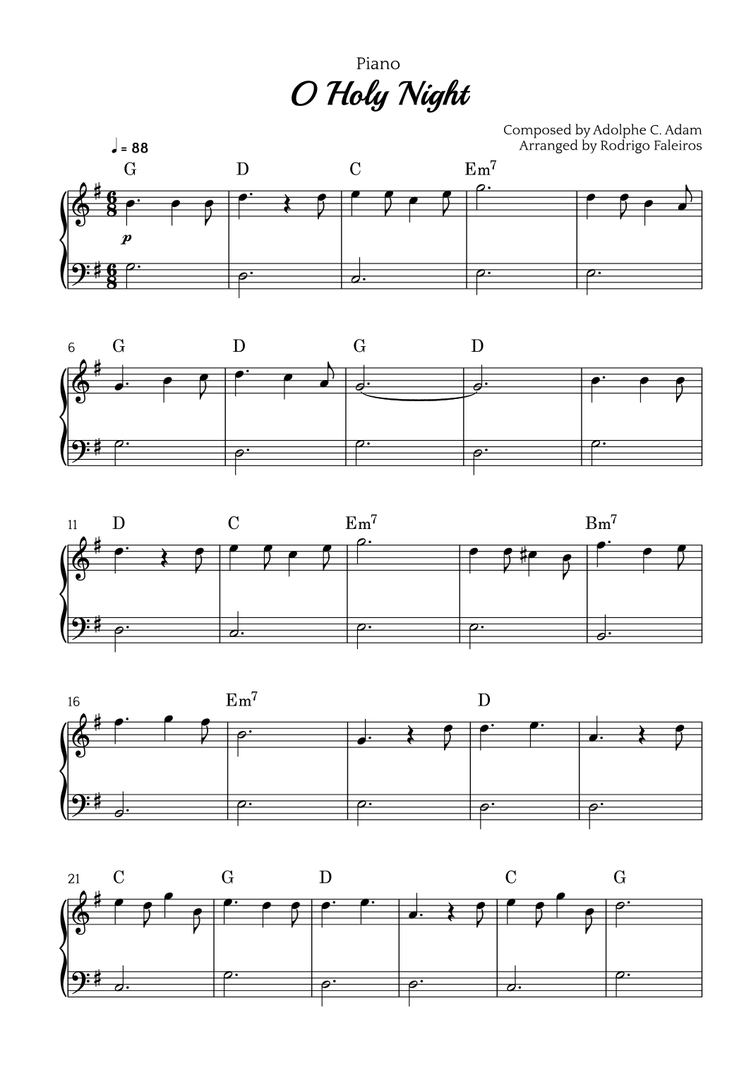 O Holy Night (arr. Rodrigo Faleiros)