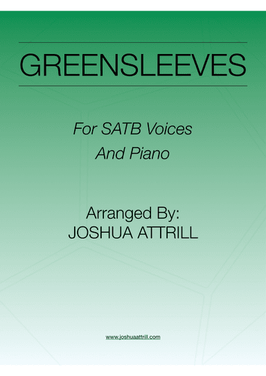 Greensleeves (SATB) (arr. Joshua Attrill)