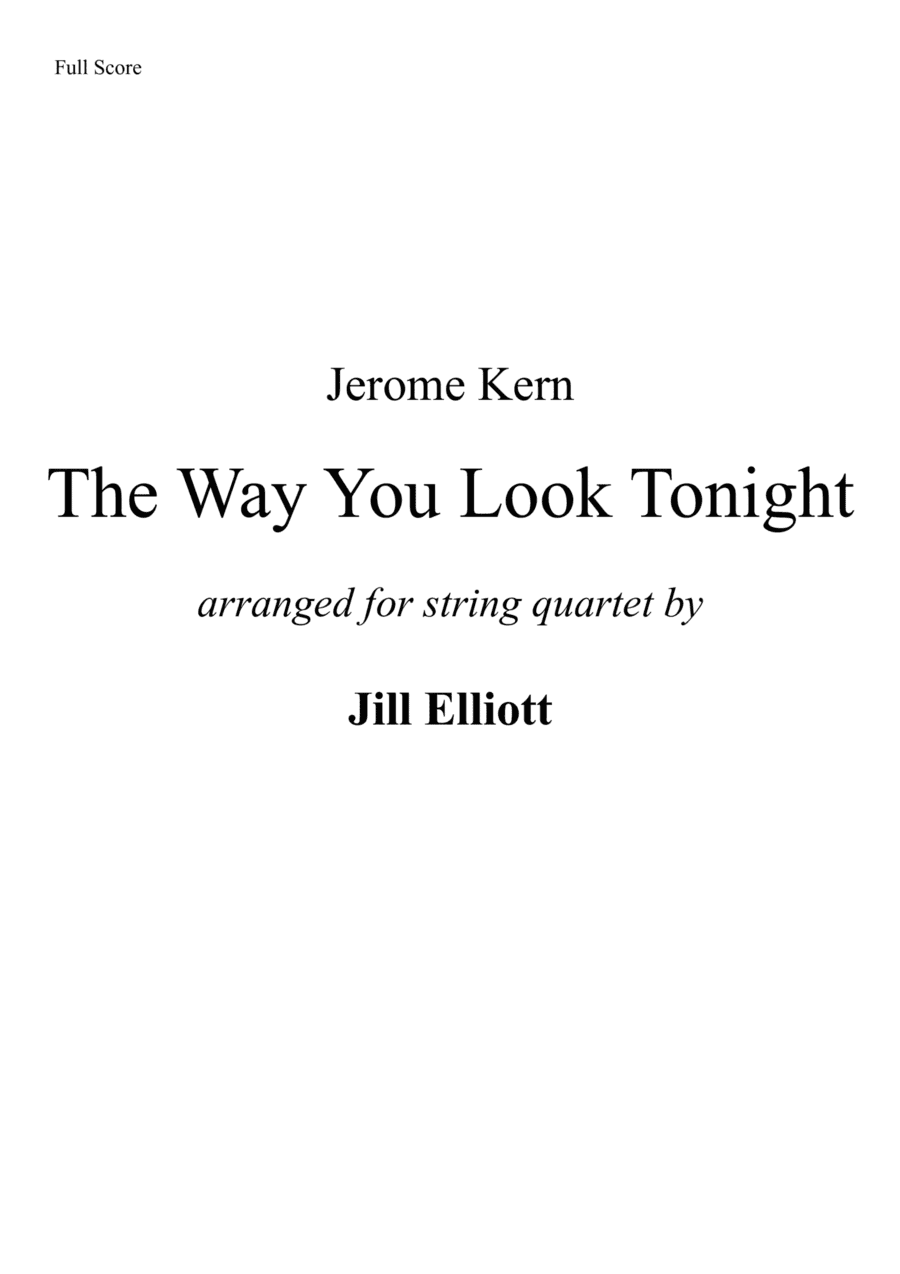 The Way You Look Tonight (arr. Jill Elliott)