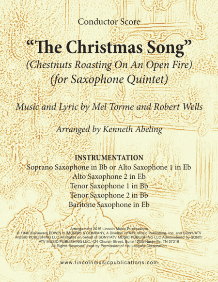 The Christmas Song (Chestnuts Roasting On An Open Fire) (arr. Kenneth Abeling)