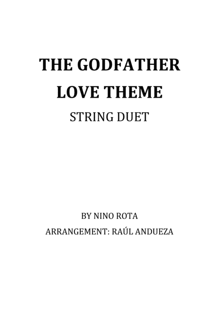 The Godfather (love Theme) (arr. Raúl Andueza Blanco)