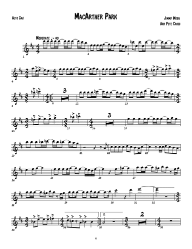 After All The Loves (macarthur Park) (arr. Pete Cross)