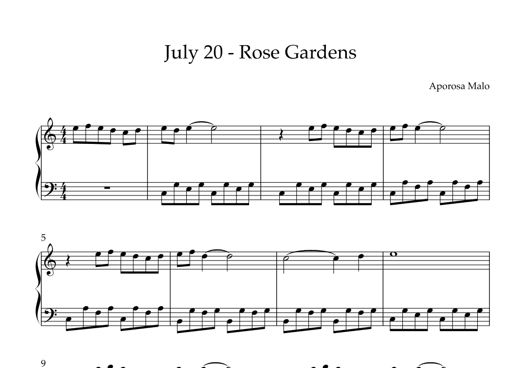 July 20 - Rose Gardens
