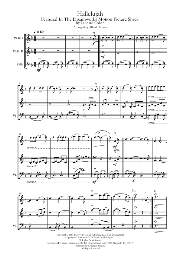 Hallelujah (arr. Alfredo Morán)