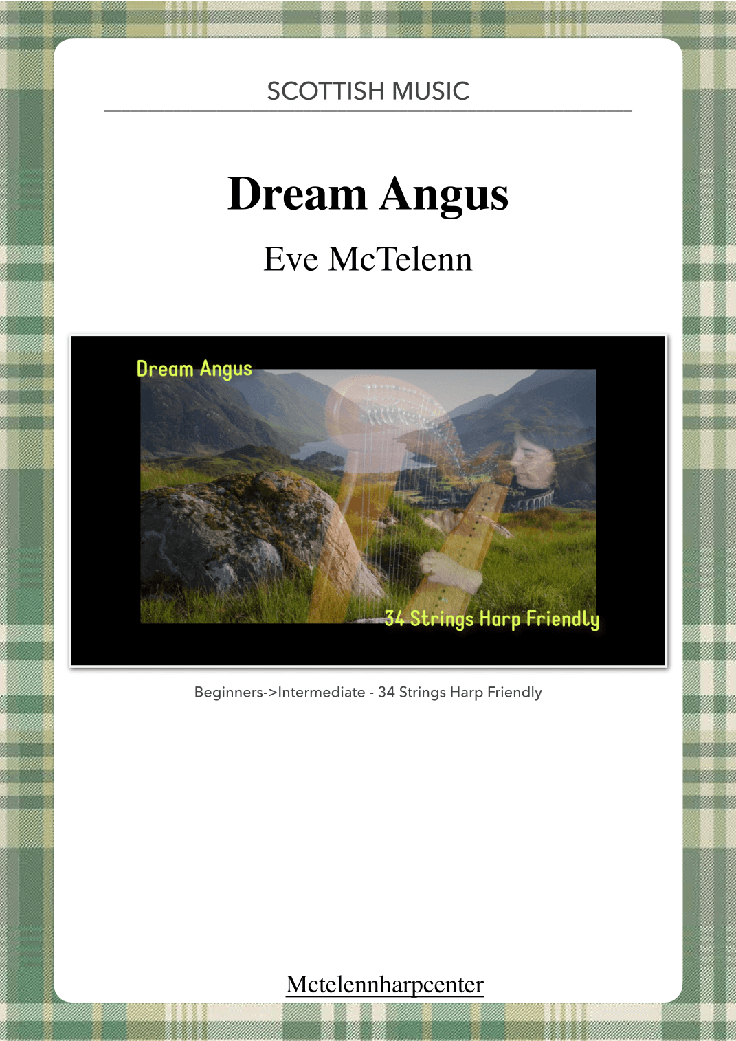 Dream Angus - beginner & 34 String Harp | McTelenn Harp Center (arr. Eve McTelenn)