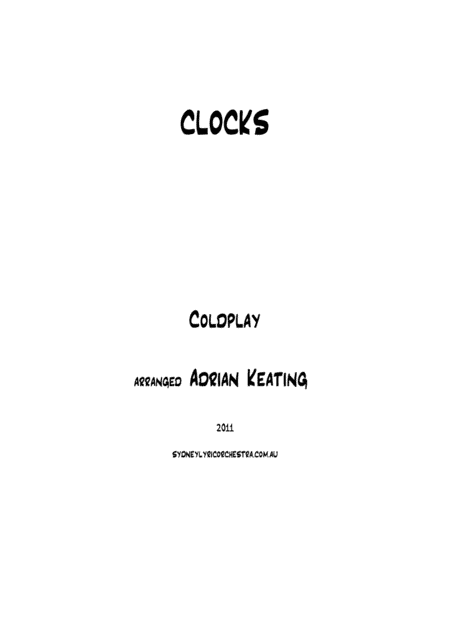 Clocks (arr. Adrian Keating)