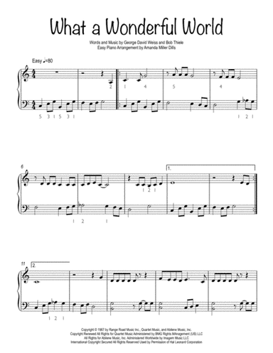 What A Wonderful World (arr. Amanda Dills)