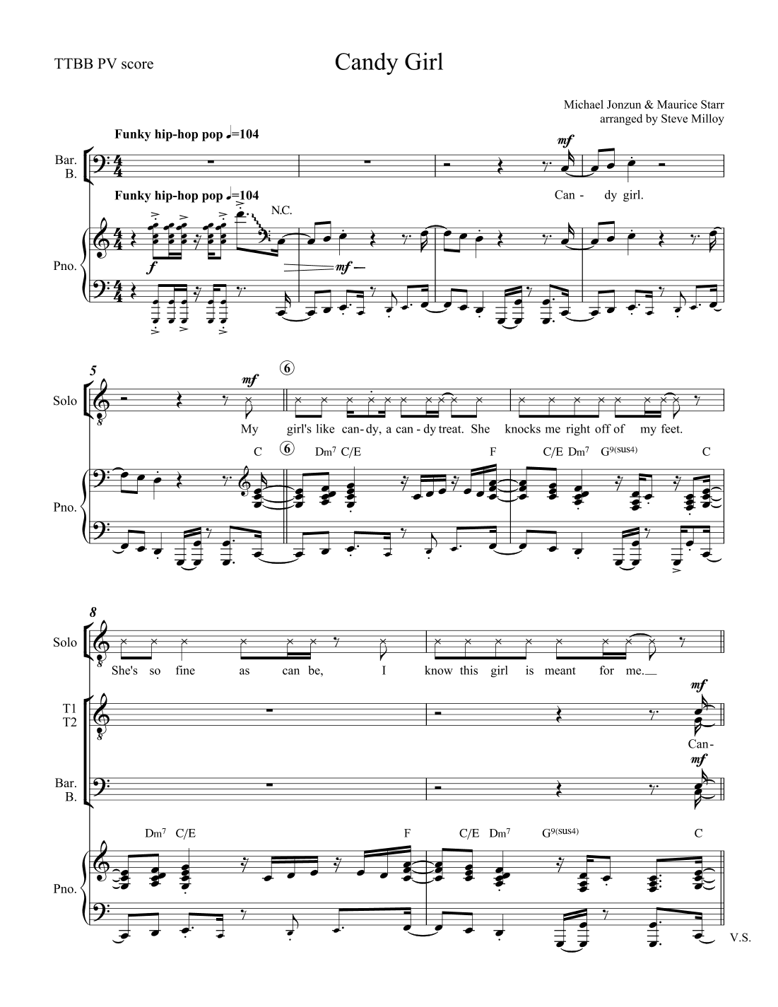 Candy Girl (arr. Steve Milloy)