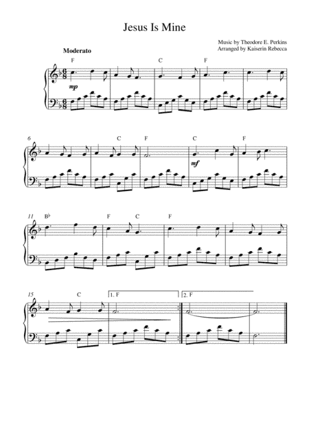 Jesus Is Mine (arr. Kaiserin Rebecca)