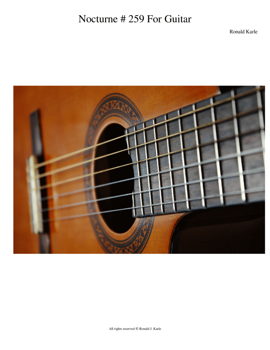 Nocturne #259 for Guitar