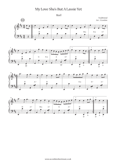 My Love She's But A Lassie yet (arr. Julia Gordon)