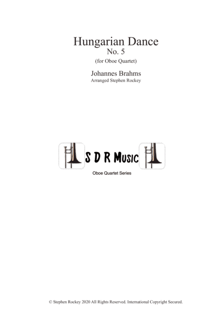 Hungarian Dance No.5 for Oboe Quartet (arr. Stephen Rockey)