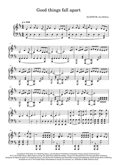 Good Things Fall Apart (arr. Julian Callard)