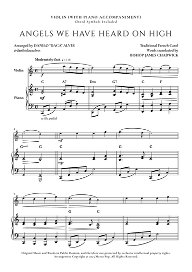 Angels We Have Heard On High (arr. Danilo "Daca" Alves)