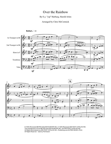 Over The Rainbow (arr. Chris McCormick)