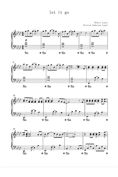 Let It Go (arr. Robert Lopez)