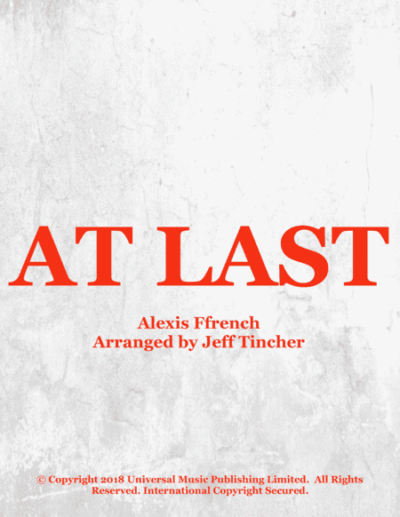 At Last (arr. Jeff Tincher)
