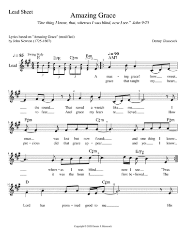 Amazing Grace 2020 (Vocal Solo)