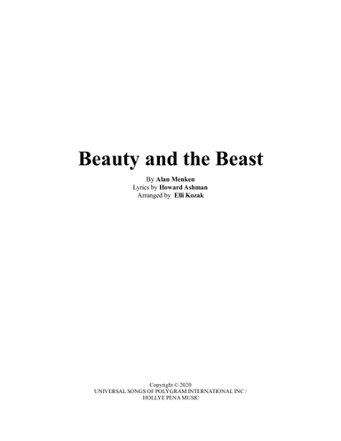 Beauty And The Beast (arr. Elli Kozak)