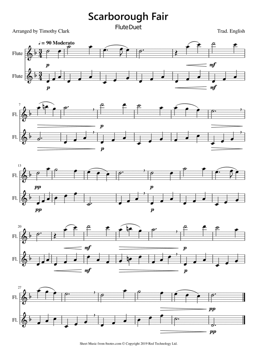 Scarborough Fair (arr. Timothy Clark)