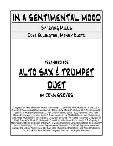 In A Sentimental Mood (arr. John Groves)