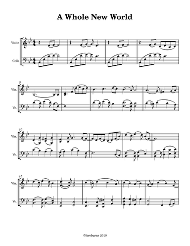 A Whole New World (arr. Lore Burns)