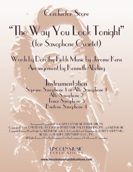 The Way You Look Tonight (arr. Kenneth Abeling)