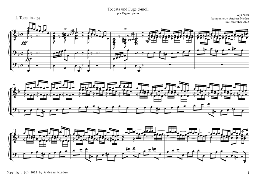 Toccata und Fuge d-moll