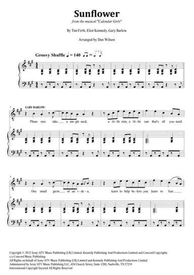 Sunflower (arr. Dan Wilson)