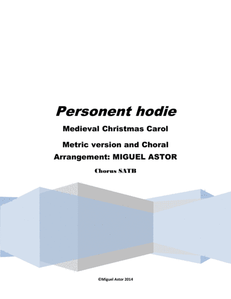 Personent hodie (arr. Miguel Astor)