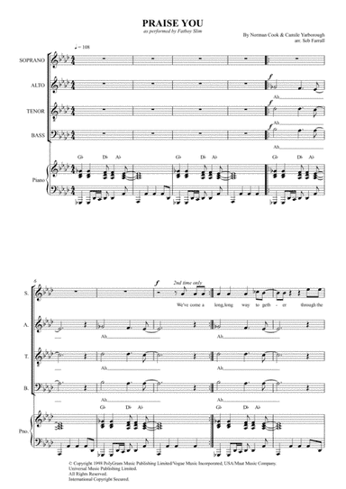 Praise You (praise U) (arr. Sebastian Farrall)